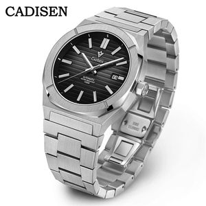Nuevo Reloj <span class=keywords><strong>CADISEN</strong></span> para Hombre Reloj Automático para Hombre Movimiento Japonés Cristal de Zafiro Esfera de 40 mm Relojes de Pulsera Impermeables 100 m C8200 - Product Image 1
