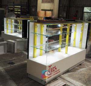 Phone Kiosk Shop Luxury Smart Phone <strong>Swiss</strong> 3D Design Shop Cell Kiosk With Straight Leg Rotating Smart Phone <strong>Store</strong> Design OEM - Product Image 5