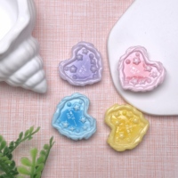100 Piezas Mini Cabujones Planos con Diseño de Pastel de Amor para Scrapbooking, Manualidades, Decoración de Fundas de Teléfono, Accesorios para Lazos de Pelo y Adornos para Slime
