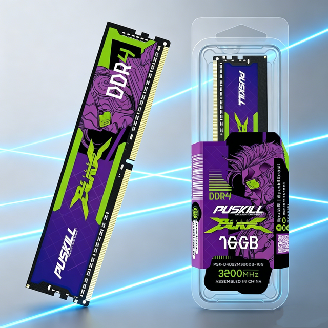 PUSKILL Original Manufacturer Supply PUSKILL DDR4 3200MHz Desktop Memory Stick 8G 16G 32G Custom