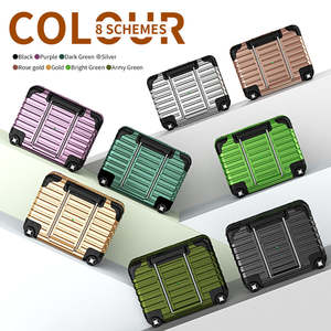 Étui de protection pour écouteurs <span class=keywords><strong>AirPods</strong></span> <span class=keywords><strong>Pro</strong></span> <span class=keywords><strong>2</strong></span> 4, design bagage, avec support de charge sans fil pour téléphone et embouts d'écouteurs - Product Image 2