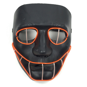 หน้ากากกะโหลกศีรษะแบบชาร์จไฟ LED ได้หน้ากากคอสเพลย์น่ากลัวสำหรับงานปาร์ตี้เทศกาลฮาโลวีนอุปกรณ์เสริมเครื่องแต่งกายที่สมบูรณ์แบบ - Product Image 5