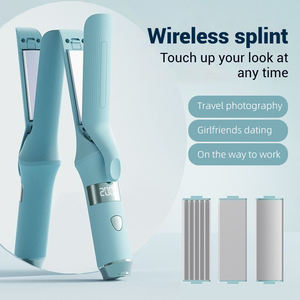 Plancha de Pelo 3 en 1 Inalámbrica, Calentamiento Rápido, Recargable por USB, Mini Plancha de Pelo Eléctrica Inalámbrica, Rizador de Pelo - Product Image 2