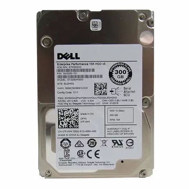 New DELLs Hard Drive for Server 300GB SAS SATA HDD 3.5'' Sas 15K Hard Drive