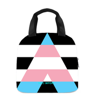 Sac à déjeuner arc-en-ciel en caoutchouc pour femmes et hommes, sac fourre-tout réutilisable, sacs à déjeuner isothermes pour le travail, le pique-nique, l'école ou les voyages