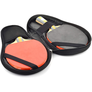 Housse de raquette de Tennis de Table Fumao PingPong Paddle Sac de transport avec poche de rangement pour balles, contenant 2 raquettes de tennis de table/étui pour raquettes - Product Image 1
