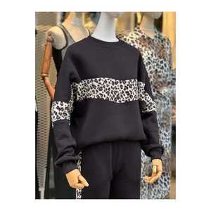 Survêtement à imprimé léopard pour adultes, unisexe, décontracté, manches longues, design respirant - Product Image 2
