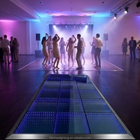 Panneau LED RGB sans fil à installation rapide, portable, pour piste de danse, en ABS, IP67, intérieur/extérieur, mariage, DJ, scène, fête, capacité de charge 500 kg