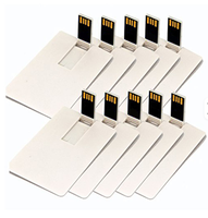 Clé USB 2.0 en plastique format carte de crédit, 2 Go, 4 Go, 8 Go, 16 Go, 32 Go, à bon prix, idéale pour les cadeaux promotionnels d'entreprise