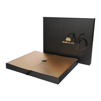 Tiroir coulissant recyclable personnalisé Carton à chocolat avec séparateurs dorés Boîte cadeau chocolat truffe baklava haut de gamme