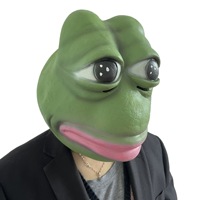 Masque intégral en latex de grenouille amusant fait main pour Halloween, idéal pour cosplay, fêtes de carnaval, accessoires de tournage vidéo