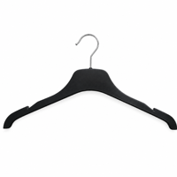Cintre en plastique détachable écologique de 16 pouces avec logo personnalisé pour affichage en magasin de vêtements et support de sac, idéal pour manteaux, costumes, chemises, pyjamas