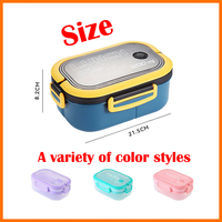Lonchera Bento de 1200 ml con Asa, Apta para Microondas y Lavavajillas, con Bolsa, Tazón para Sopa, Impresión Opcional, MOQ Bajo, Logotipo Personalizado, Regalo