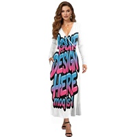 Robe à manches courtes à imprimé hawaïen pour femmes, imprimé personnalisable sur demande - style élégant haute couture.