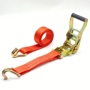 Correa de trinquete para control de carga de 38 mm con ganchos dobles para asegurar la carga del camión - Product Image 1