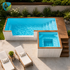 <span class=keywords><strong>Piscine</strong></span> en fibre de verre avec structure préfabriquée et terrasse pour projets de complexes hôteliers en plein air - Product Image 5