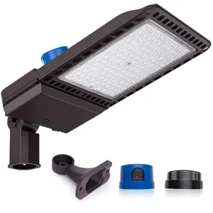 5 년 보증 130LM IP65 75W 100W 150W 200W 300W 광전지 센서 LED 주차장 Shoebox 가로등