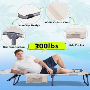 Moderne 5-positie Draagbare Strandstoel Comfortabele Oxford Opvouwbare Buitenmeubels Gezicht Gat Voor Patio Zwembad Strandcamping - Product Image 2