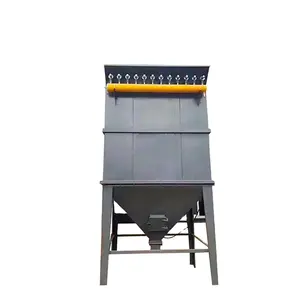 Hang bag dust collector with cone discharger