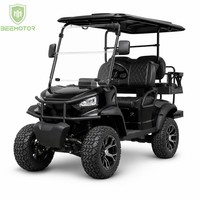 Voiturette de golf électrique 4 places Beemotor avec Carplay 2026, compatible OEM, style vintage moderne, scooter de golf 48V