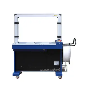 Máquinas de bandas Premium Máquina flejadora automática de bandejas de huevos con calentador duradero y certificación CE