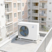 Chauffe-eau électriques à pompe à chaleur air-eau 16 kW, boîtier en acier inoxydable, alimentation électrique manuelle pour usage domestique et hôtelier R32