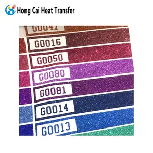 Fábrica atacado cor durável brilho calor transferência filme folha glitter HTV vinil calor transferência vinil rolo