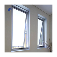 Ventanas abatibles de aluminio para tormentas, ventanas abatibles con cadena, ventanas abatibles tipo toldo