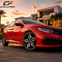 Jantes en alliage forgé CF 17 18 19 pouces 5x114.3 PCD compatibles avec Honda Civic Type R FK8 FL5 FK2 FD2 Si Custom ODM Hub