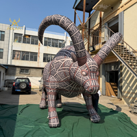 Mascotte gonflable géante et durable d'antilope, yak ou taureau pour la décoration de scène de concert, ballon animal ancien gonflable