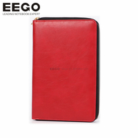 Benutzer definierte leere Tagebücher Planer Bulk Loose Leaf Notizbuch A5 6 Ringbuch Nachfüll bares wieder verwendbares Notebook PU-Leder mit Reiß verschluss