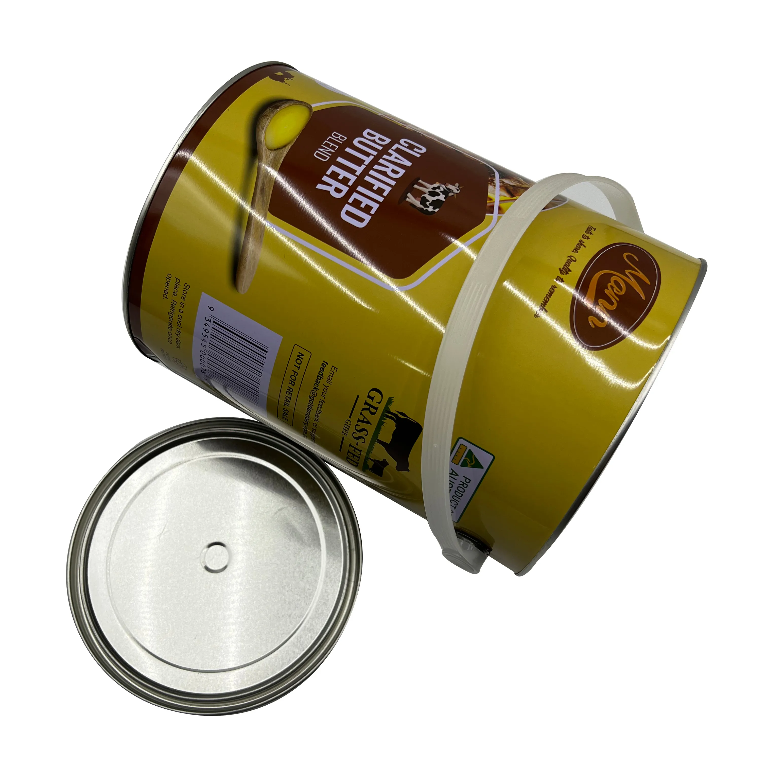 5L cylindrical tin cans with factory price for chemical paint food grade tin can Metal iron sheet Tea box packaging