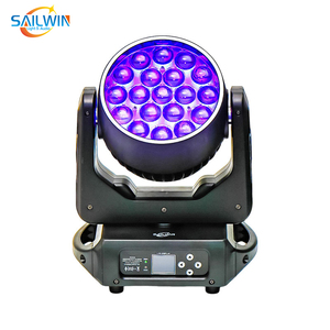 Projecteur à tête mobile LED Sailwin 19X15W AURA Marc RGBW ZOOM <span class=keywords><strong>DMX</strong></span> avec anneau LED - Product Image 1