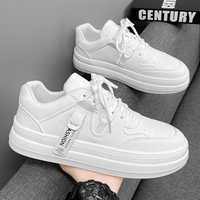 Chaussures de course pour hommes en gros, respirantes, en cuir, à lacets, baskets de sport, chaussures décontractées à semelle souple pour l'extérieur, zapatillas d'été
