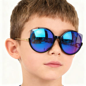 Gafas de Sol para Niños, Montura Grande, Estilo Ojo de Gato, Lentes de PC con Protección UV400, Unisex, para Viajes, Protección Solar, Origen Wenzhou - Product Image 1