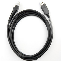 2M 7ft KB Wedge PS2 Cable USB Trenzado Datalogic GD4130D100 D131 Escáner de código de barras Chaqueta de PVC PS/2 Reemplazo de cable de impresora