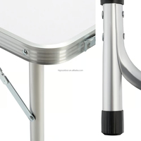 Ensemble de mobilier de banquet pliable et portable en bois pour pique-nique, barbecue, camping, plage, avec table et chaises en aluminium moderne 2026