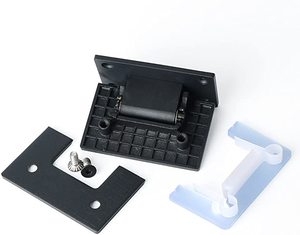 Nhà Máy Tùy Chỉnh Hiện Đại 90 ° Kính Tắm Nhiệm Vụ Nặng Nề Sửa Chữa Clip Cửa Kính Bản Lề Màu Đen Thép Không Gỉ Brass Phụ Kiện Phần Cứng - Product Image 2