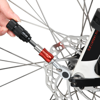 RIDERACE Ensemble d'outils à cliquet pour vélo Outil multifonction Vélo Clé Allen Clé dynamométrique Clé à cliquet 1/4 pouces T25 Tournevis