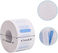 Bandes de cou jetables pour barbier, papier de cou pour salon de coiffure, 5 rouleaux/paquet, papier de cou pour barbier
