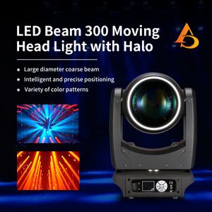 Venta Directa de Foco Móvil Sharpy Beam de 300w con Halo RGBW para Escenarios de Bodas - Product Image 2