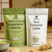 Sacs Doypack personnalisés, pochettes en Mylar au toucher doux, emballage alimentaire de qualité supérieure avec fermeture éclair pour matcha et café