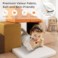 Jouets d'escalade personnalisés pour tout-petits, ensemble de 6 blocs de mousse souples pour enfants, pour chambre et extérieur, design moderne