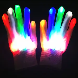 Nicro Luminous Led Lights Glow Toy Bulk Halloween Party Supplies Neon Party Decoration Luminous Gloves Luminous Led Light