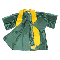 Vente en gros de bonnet de graduation préscolaire en satin pour enfants de la maternelle cordons de ceinture à pompons ensembles de diplôme de luxe pour diplômes brillants pour l'école