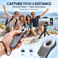 Télécommande sans fil pour selfie, défileur TikTok, clicker de présentation, pointeur laser rechargeable
