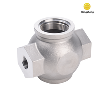 Corps de compteur d'eau en acier inoxydable OEM 304, usiné CNC, haute dureté, excellente résistance à l'usure, marque HS