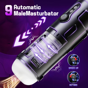 Masturbador Masculino Telescópico Automático con 9 Modos de Empuje y Rotación, Vagina de Bolsillo, Máquina de Sexo con Bomba de Pene y Pistón - Product Image 1