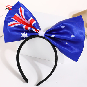 Benvenuti 2026: Fascia per capelli da donna con fiocco, bandiera nazionale USA Messico Canada, per tifosi di calcio, eventi sportivi, <span class=keywords><strong>regalo</strong></span> - Product Image 6