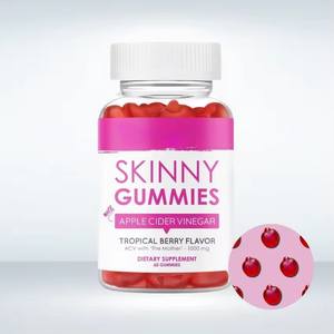 โรงงาน OEM ผลิตภัณฑ์กัมมี่สกินนี่ แบรนด์ส่วนตัว กัมมี่น้ำส้มสายชูหมักแอปเปิ้ล ผลิตภัณฑ์เพื่อความงาม - Product Image 1